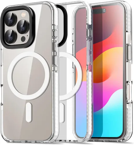 Miniatura 40 de AICase Funda protectora para iPhone 16 compatible con iPhone 16, delgada, ligera, transparente [no amarillenta] Diseño vibrante