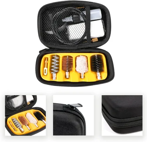 Miniatura 4 de Shotgun Cleaning Kit for 12GA, Universal Gun Brushes Kit with T Handle, Rods, Brass Jag Tip, Brass Slotted Tips, Cotton Mops, Nylon Brushes