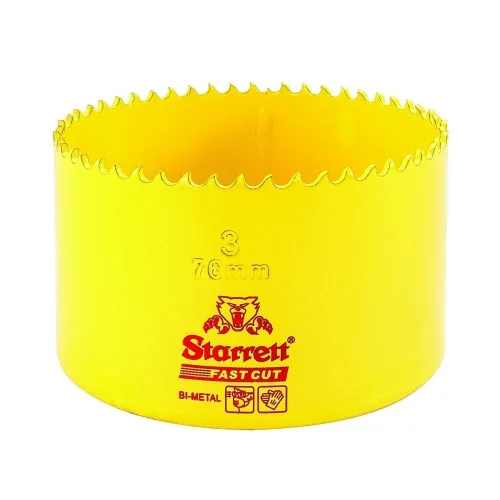 Miniatura 36 de Starrett FCH0100-G - Sierra de agujero recto de corte rápido bimetálica con dientes HSS resistentes a la abrasión, ideal para cortar metal, acero