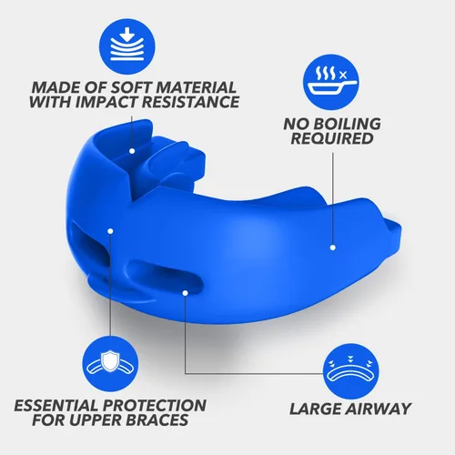 Miniatura 4 de 2 protectores bucales deportivos para adultos jóvenes, protectores bucales para aparatos ortopédicos, protectores bucales de lucha libre