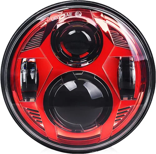 Miniatura 6 de 5-3/4 5.75 - Faro LED para motocicleta compatible con Harley Dyna Street Bob Iron 883 Sportster Super Wide Glide Low Rider Night Rod Softail Custom
