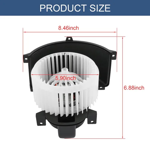 Miniatura 5 de JDMSPEED Motor del ventilador de calentador y jaula delantera de repuesto para Audi Q7 2007-2015, repuesto para Volkswagen VW Touareg 2004-2010