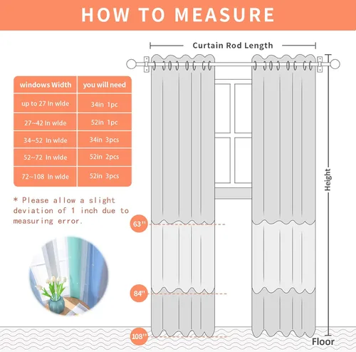 Miniatura 8 de XiDi Cortinas opacas con estrellas para habitaciones de niños, cortinas verdes para ventana de dormitorio de niños, azul y gris, 52 pulgadas de Azul