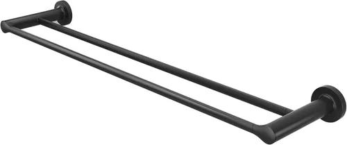 Miniatura 3 de American Standard 7105224.243 Studio S - Toallero doble de 24 pulgadas, negro mate Mate negro