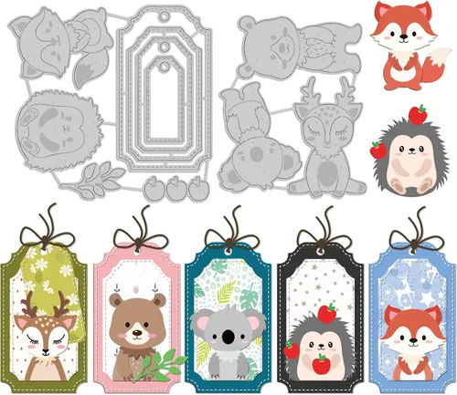 Miniatura 15 de INFUNLY 7 piezas de troquel de borde de flores de metal para hacer tarjetas de feliz cumpleaños, encaje, rosas surtidas, troquel de corte para Borde