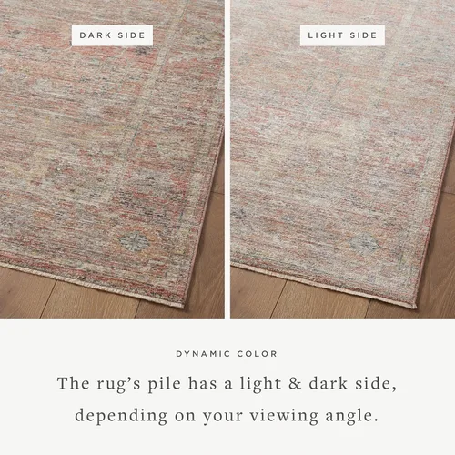 Miniatura 4 de Loloi Magnolia Home by Joanna Gaines Millie Collection MIE-04, tapete de 7 pies 10 pulgadas x 10 pies, 0.25 pulgadas de altura, atardecer/multi