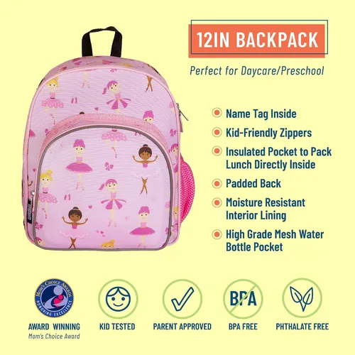 Miniatura 3 de Wildkin - Mochila de 12 pulgadas para niña