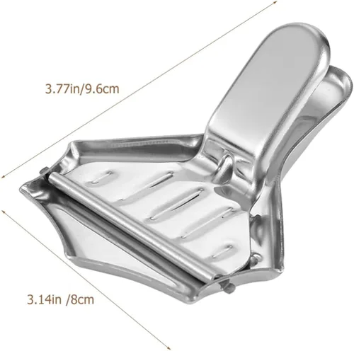 Miniatura 2 de Cabilock Manual Lemon Juicer Squeezer Stainless Steel Citrus Press Handheld Orange Juice Extractor 8.5x7x3.5cm for Kitchen and Home Use