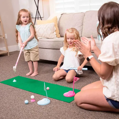 Miniatura 5 de Hapinest Juego de golf para niña pequeña, color rosa