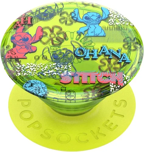 Miniatura 19 de PopSockets - Agarre para teléfono con soporte expandible, agarre adhesivo, Lilo & Stitch - Stitch Globo de Nieve Tidepool Sitch globo de nieve