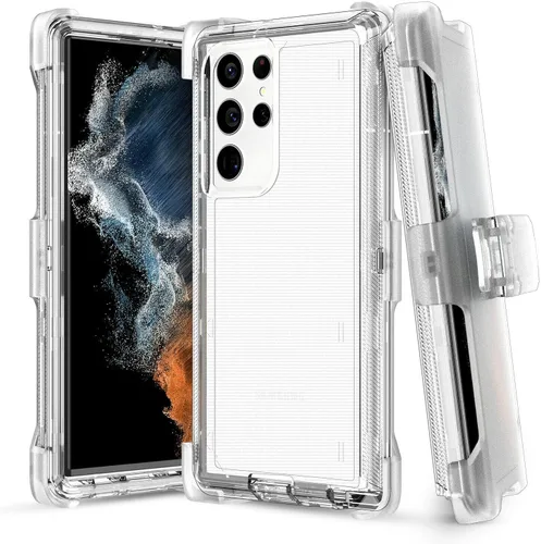 Miniatura 12 de Funda para Galaxy S22 Ultra Defender, diseño de camuflaje, funda híbrida a prueba de golpes, diseño de doble capa, cubierta dura diseñada