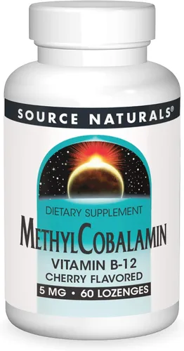 Miniatura 8 de Source Naturals Metilcobalamina Vitamina B-12 - Sabor a Cereza -5mg - 30 Pastillas