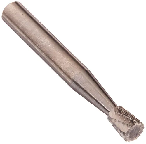 Miniatura 89 de Drill America SA-1 Rebaba de carburo/lima giratoria cilíndrica de doble corte para amoladora de troquel de 1/4" de diámetro x 5/8" de longitud