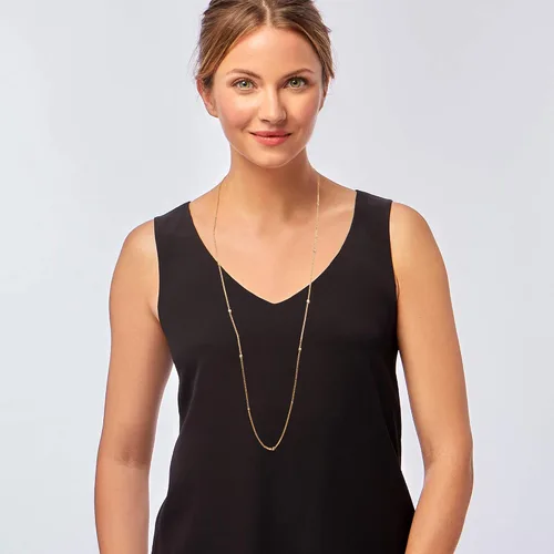 Miniatura 4 de Ross-Simons Collar con diamantes engastados en bisel de 0,25 qt t en plata de ley