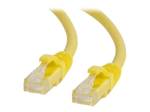 Miniatura 143 de C2G/Cables to Go 27872 Cable de red Ethernet cruzado Cat6 sin blindaje (UTP) sin enganche, amarillo (2,13 metros/7 pies)