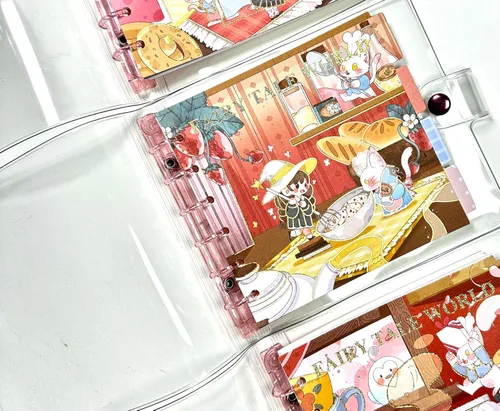 Miniatura 7 de Cuaderno de bolsillo kawaii, diario en espiral kawaii, bloc de notas en espiral pequeño, lindo cuaderno de papel de calidad premium, 160 páginas