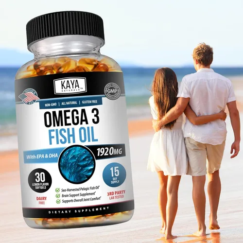 Miniatura 8 de Kaya Naturals Suplemento Omega 3 - Aceite de pescado Omega 3 hecho en la naturaleza, aceite de pescado pelágico 100% puro cosechado en el mar sin