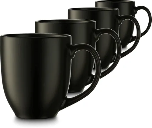 Miniatura 5 de Godinger Juego de tazas de café, taza de café grande, taza de té, bebidas calientes, tazas grandes, 16 onzas, juego de 4