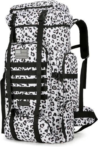 Miniatura 29 de Mochila de senderismo W WINTMING para hombres 70L/100L, mochila de campamento, mochila militar Molle, paquete de asalto de 3 días para escalada