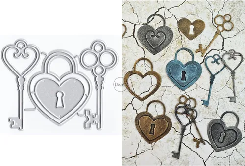 Miniatura 21 de DzIxY Troqueles de corte de metal en forma de corazón simples para kit de fabricación de tarjetas, juegos de troqueles de papel en relieve, 7
