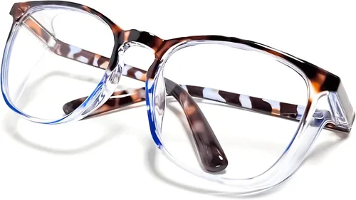 Gafas de seguridad antivaho Z87.1 con bloqueo de luz azul, antipolvo, protección UV, para hombres y mujeres (cuarzo azul)