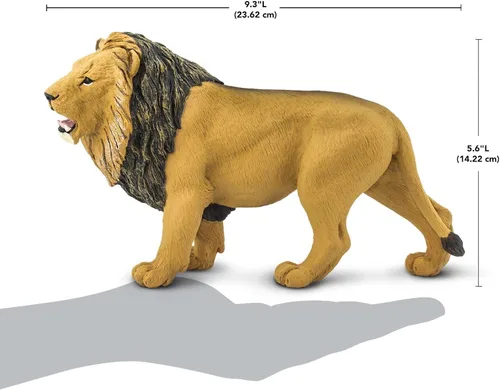 Miniatura 3 de Safari Ltd. Figura de león – Figura detallada de plástico de 9.5 pulgadas – Divertido juguete educativo para niños, niñas y niños a partir de 1 año