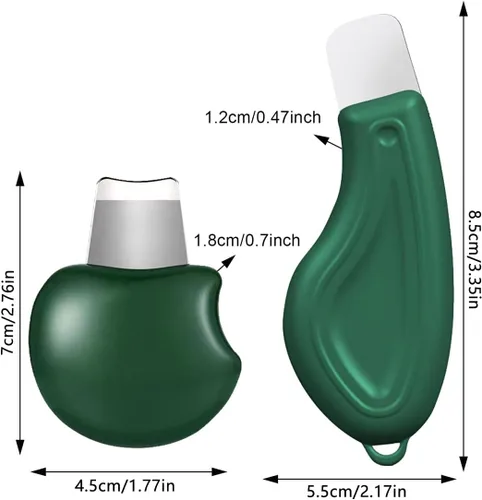 Miniatura 5 de 2 piezas de herramienta de eliminación de puntos negros, raspador facial de silicona para limpieza profunda, espátula limpiadora de poros, raspador