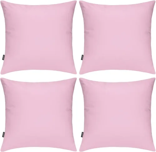 Miniatura 33 de Coddsmz Paquete de 4 fundas decorativas de 100% algodón para cojín cuadrado, funda de almohada de color liso para bricolaje, para sofá y dormitorio