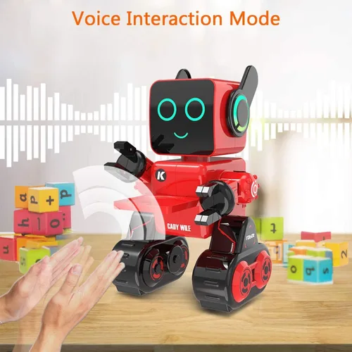 Miniatura 6 de Robots para niños, robot de control remoto, luz LED interactiva inteligente, habla, movimientos de baile, banco de monedas integrado, programable
