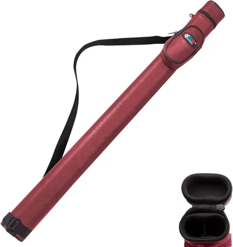 Fundas para tacos de billar GSE Games & Sports Expert, Estuche de transporte de lujo para palo de billar duro 1x1, Accesorios para billar (varios