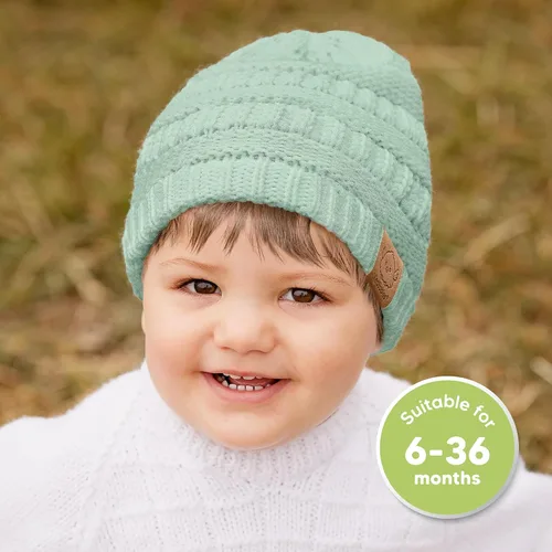 Miniatura 146 de KeaBabies 3-Pack Baby Beanies for Boys, Girls - Stretchy Knit Baby Hats, Cute Newborn