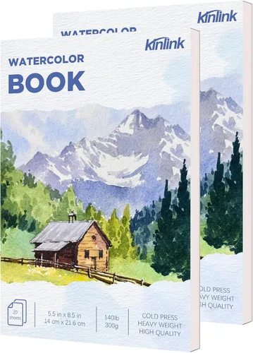 Miniatura 18 de 100 PIEZAS 4x6 Papel de Acuarela a Granel, 140 lb/300 g Papel Grueso Prensado en Frío para Niños y Adultos, Papel de Arte Blanco para Dibujo