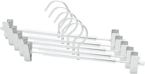 Miniatura 4 de VALINK Colgador de falda de metal, percha de pantalones de aleación de aluminio con clip, multifunción, portátil, no se oxida ni se decolora