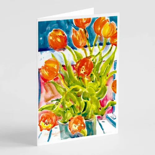 Miniatura 61 de Caroline's Treasures 6077GCA7P Flower - Tarjetas de felicitación y sobres de Aster - Paquete de 8 tarjetas en blanco con sobres, tamaño A7, tarjetas