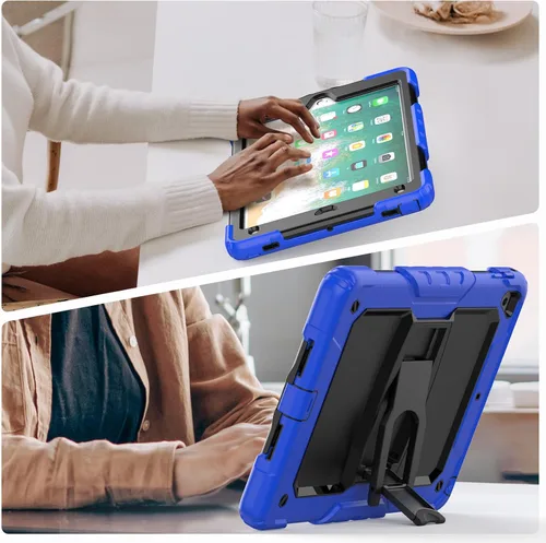 Miniatura 8 de HXCASEAC Funda a prueba de golpes para iPad de 6ª/5ª generación, Air 2 / Pro de 9.7 pulgadas con protector de pantalla, soporte integrado, duradera