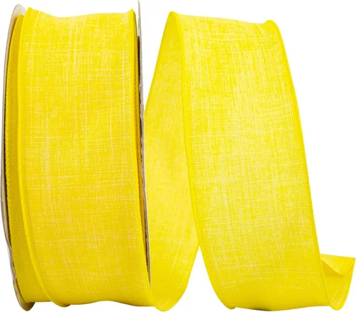 Miniatura 14 de Cinta Reliant Ribbon 92573W-031-09K para borde con alambre Everyday Linen Value, 1-1/2 pulgadas x 50 yardas, color negro