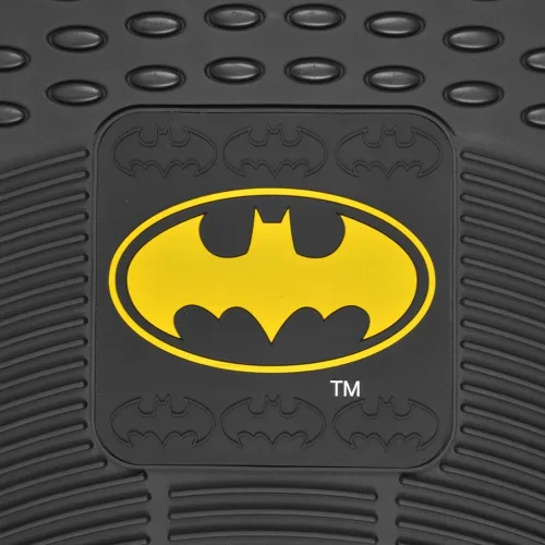 Miniatura 4 de BDK Alfombrillas clásicas de superhéroe Batman para el suelo del automóvil, con licencia oficial de Warner Bros DC Comics, protección