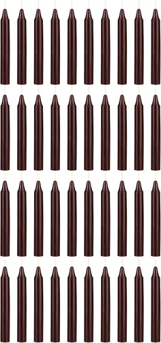 Miniatura 32 de MEGA CANDLES 20 piezas de velas cónicas mini sin perfume amarillas exquisitas, 10 cm de alto x 1 cm de diámetro, Campanas Mágicas, Encantamiento