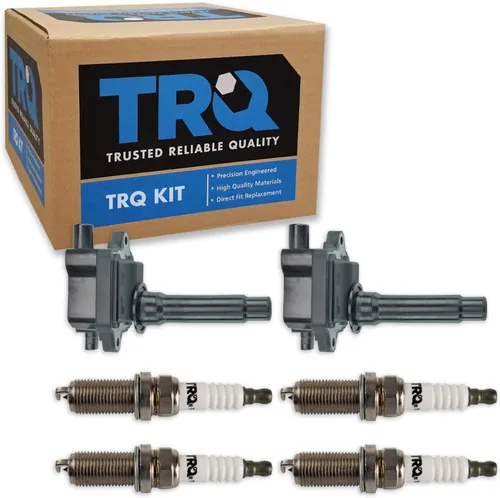 Miniatura 11 de Kit de Bobina de Encendido y Bujía TRQ 8 Piezas Bujías de Iridio Compatibles con Mercedes-Benz C250 2012-2015 y SLK250 2012-2015