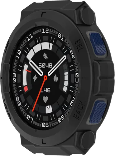 TenCloud Funda compatible con Amazfit Active Edge (A2212), accesorio de protección resistente para reloj Amazfit Active Edge (negro, sin protector