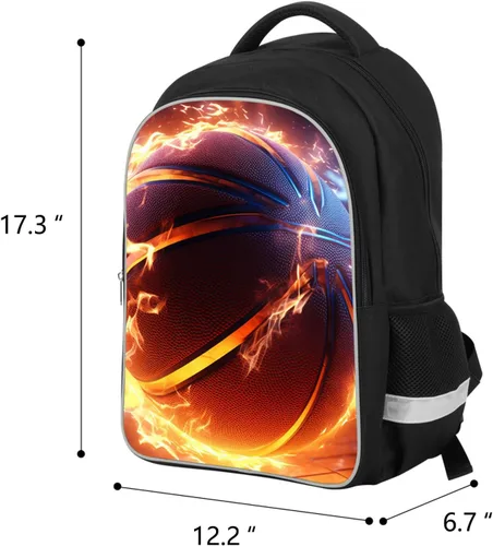 Miniatura 2 de Mochila para niños con patrón múltiple en la escuela primaria, A3-librero-baloncesto, Grande, Mochilas Daypack