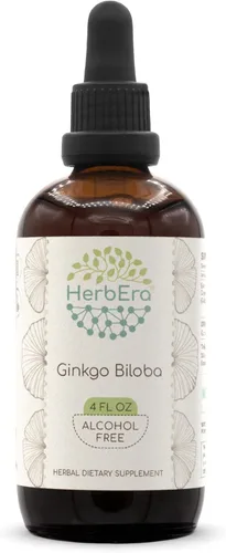 Tintura de extracto de hierbas sin alcohol de Ginkgo Biloba, orgánica súper concentrada (Ginkgo Biloba)