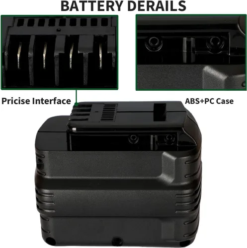 Miniatura 4 de H-ANT Reemplazo de batería de 3300 mAh NI-MH DW0242 para Dewalt 24 voltios batería DW0240, DW0241, DE0240, DE0241, DE0242, DE0243, DE0240-XJ
