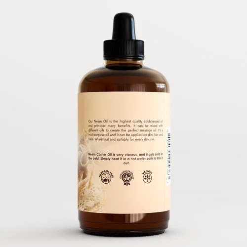 Miniatura 8 de Aceite de neem orgánico para piel y cabello, 100% puro, prensado en frío para mezcla de aceites esenciales, aceites de neem para plantas, pastel