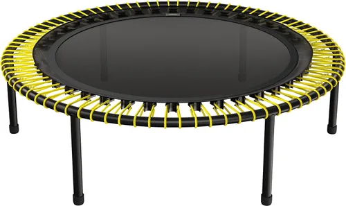 Miniatura 13 de bellicon Mini trampolín Suspensión elástica de hasta 330 libras Rebotador de fitness interior para adultos Patas atornilladas