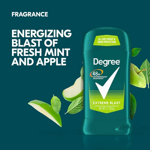 Miniatura 6 de Degree Degree Advanced - Desodorante para hombre con 72 horas de protección antitranspirante y Degree Extreme Blast and Sport con protección de 48