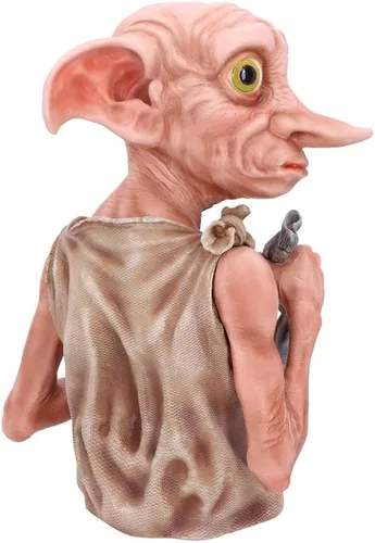 Miniatura 5 de Nemesis Now Busto Dobby de Harry Potter con licencia oficial, 11.8 pulgadas, color rosa