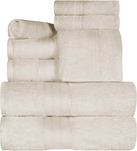 Miniatura 46 de Superior Juego de 2 toallas de baño de fibra larga 100% algodón peinado de 27.64 oz/m², para baño, ducha, cocina, súper suave, afelpado, altamente