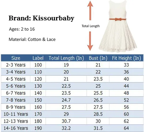 Miniatura 3 de Vestido de encaje para niñas, informal, vestido para niña de las flores