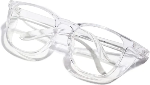 Gafas de seguridad antivaho transparente con bloqueo de luz azul para protección ocular, gafas de enfermería para mujeres y hombres B2 Transparente